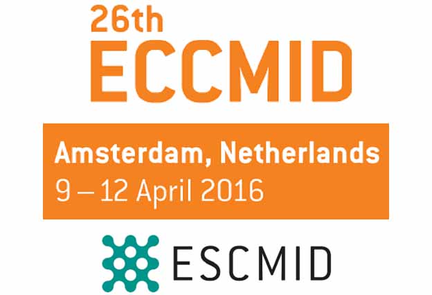 ECCMID 2016 logo, Amsterdam Netherlands